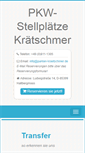 Mobile Screenshot of parken-kraetschmer.de